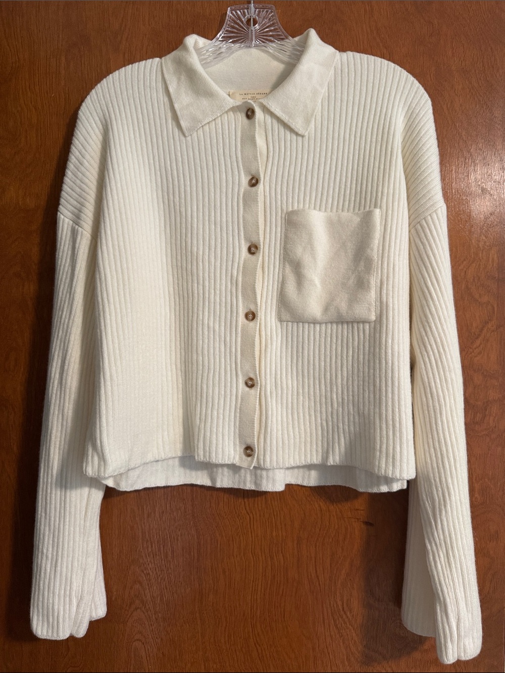 Sezane Ribbed Cardigan
